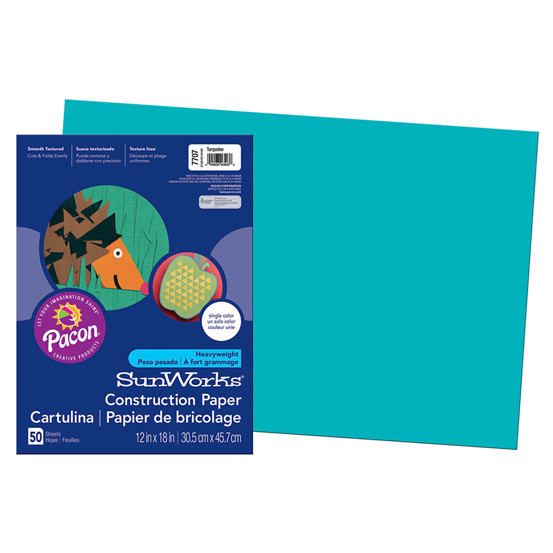 Construction Paper Turquoise 12x18