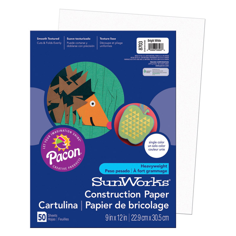 Sunworks 9x12 Bright White 50ct