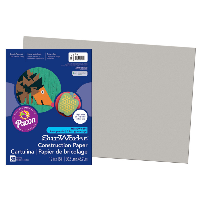 Sunworks 12x18 Gray Groundwood 50ct