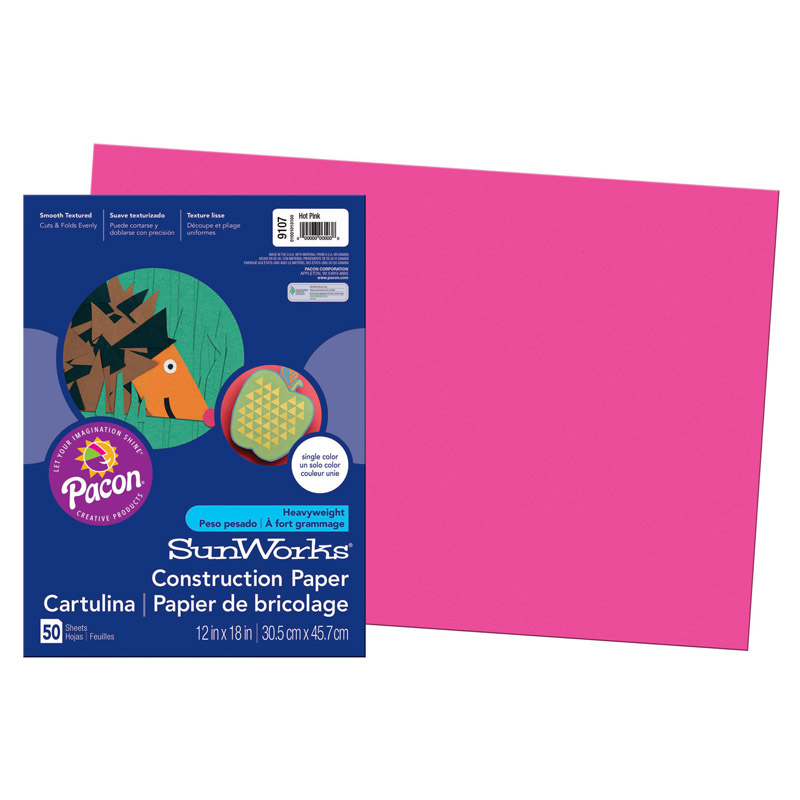 (10 Pk) Sunworks 12x18 Hot Pink