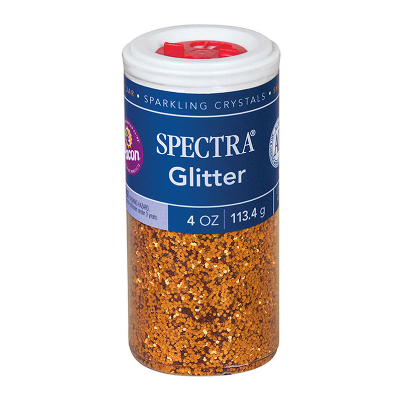 (6 Ea) Glitter 4oz Orange