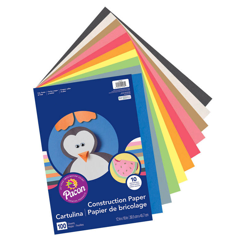 Construction Paper Assorted 12x18