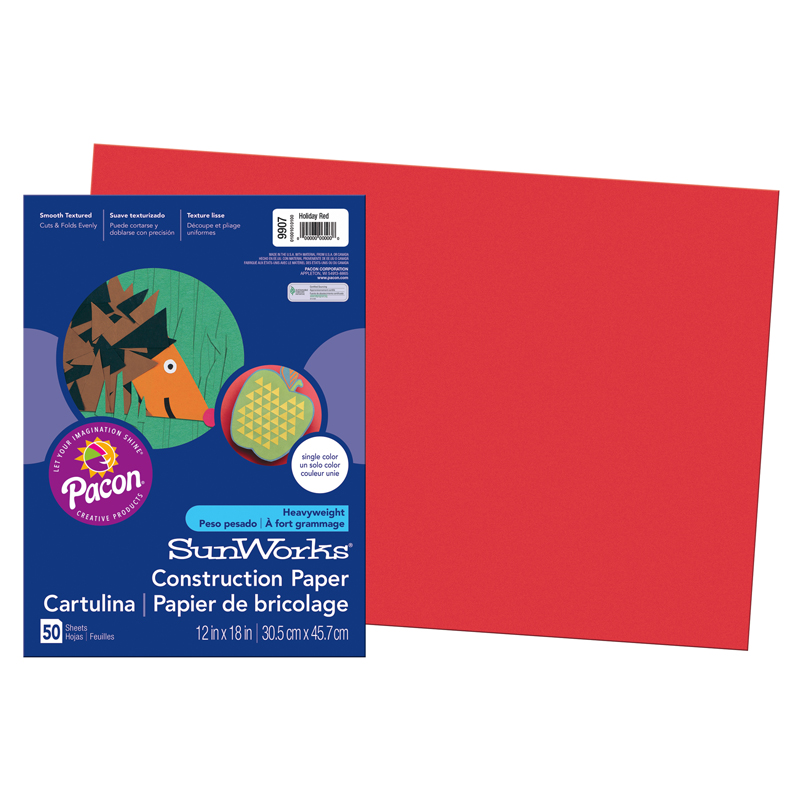 (5 Pk) Sunworks 12x18 Holiday Red