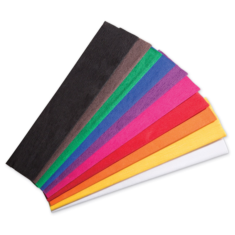 (2 St) Crepe Paper 10 Color Asst