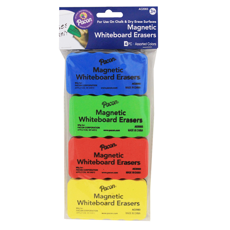 Magnetic Foam Erasers 4pk