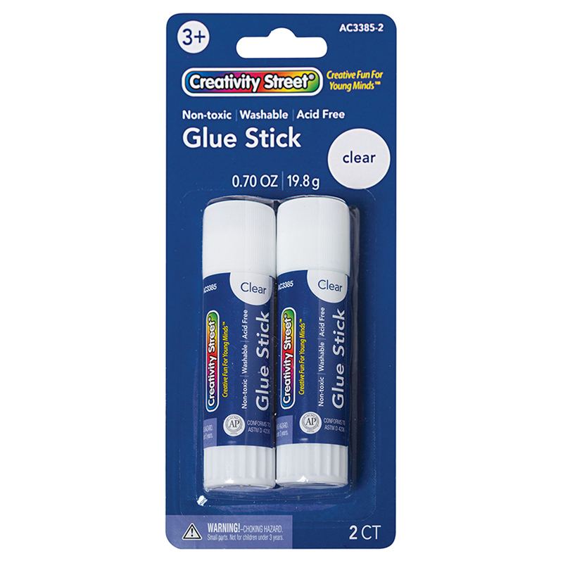 (12 Pk) Clear Gluesticks 2 Per Pack
