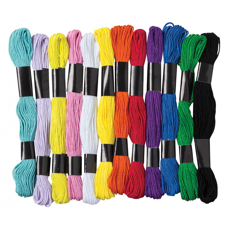 Embroidery Thread 12 Assrtd Colors