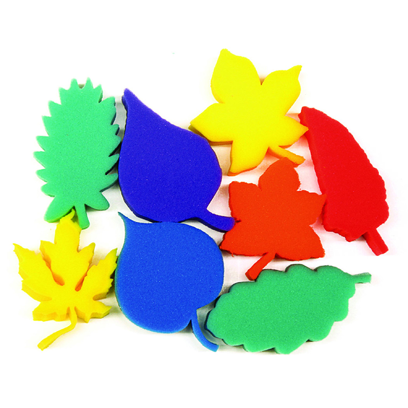 (3 St) Leaf Shape Sponges Asst Of 8