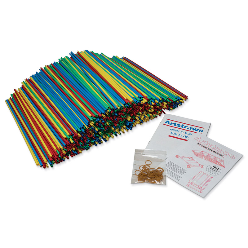 6mm Colored Artstraws 900 Count