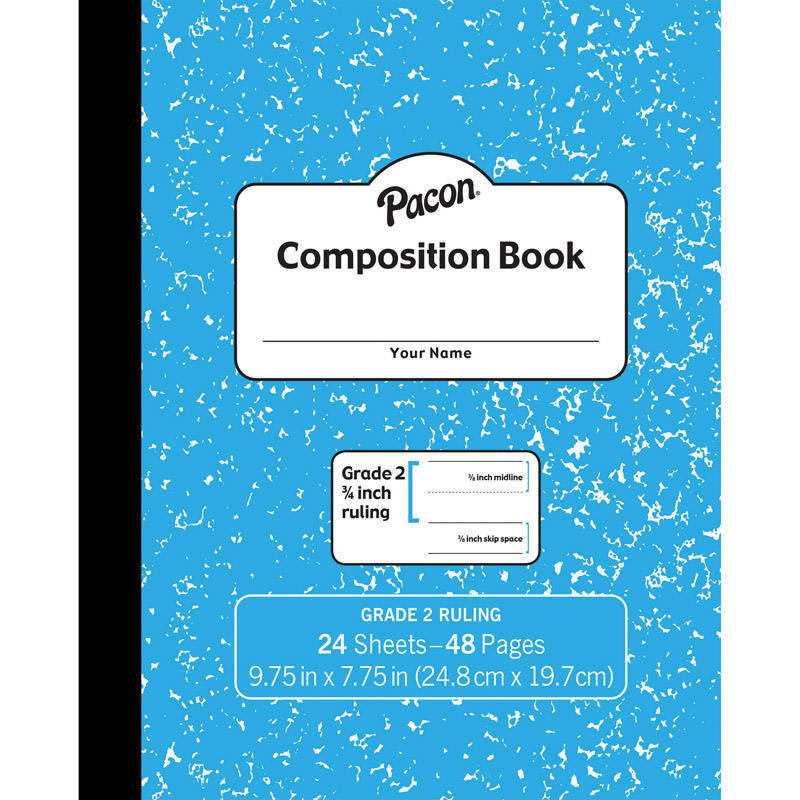 Marble Composition Book Gr 2 Blue