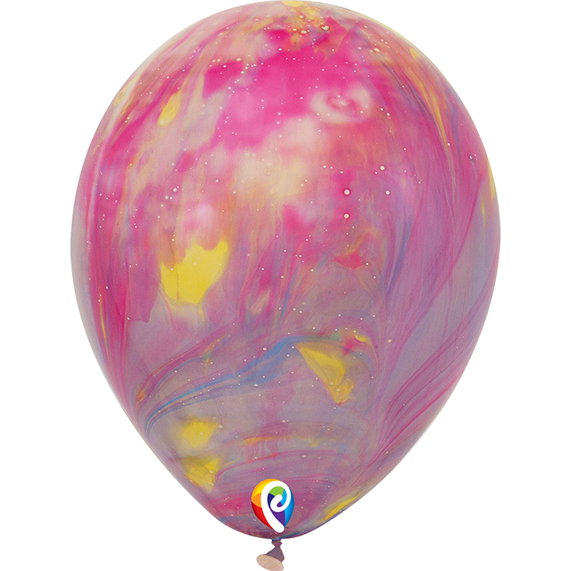 12in Tye Dye Balloons Pk Of 6