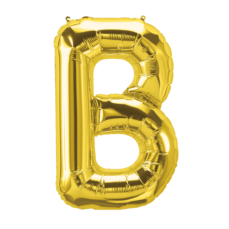 16in Foil Balloon Gold Letter B