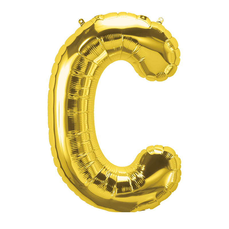 16in Foil Balloon Gold Letter C