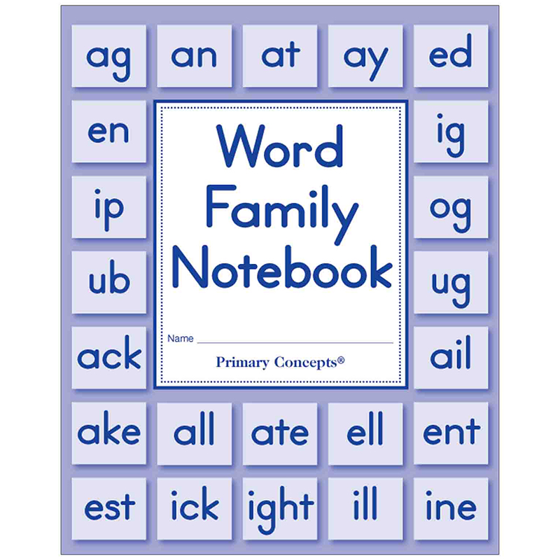 Word Family Notebook Set Of 5