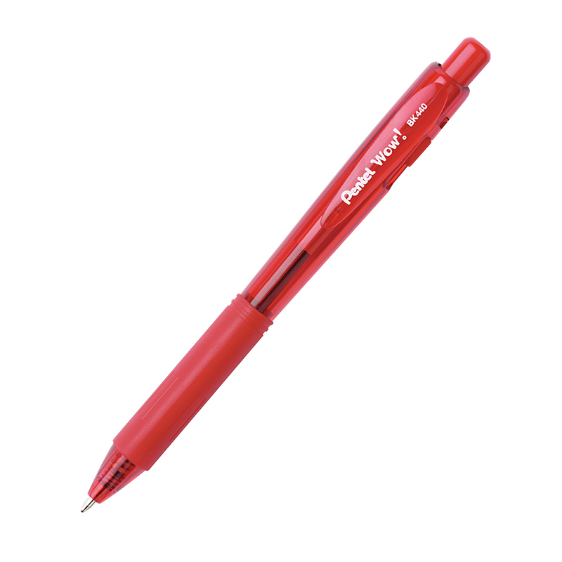 Wow Red Retractable Ball Point Dz