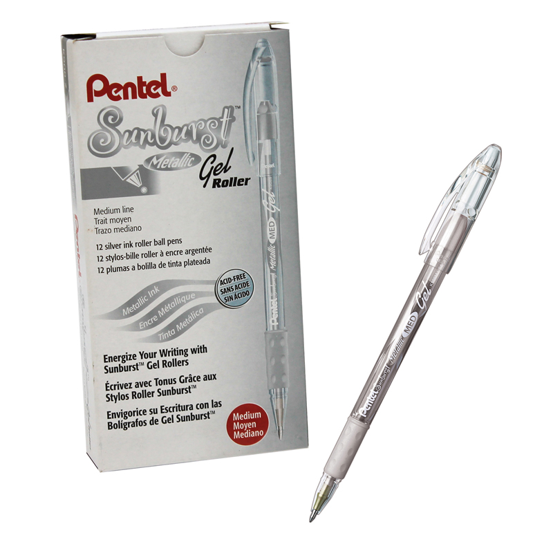 (12 Ea) Pentel Sunburst Silver