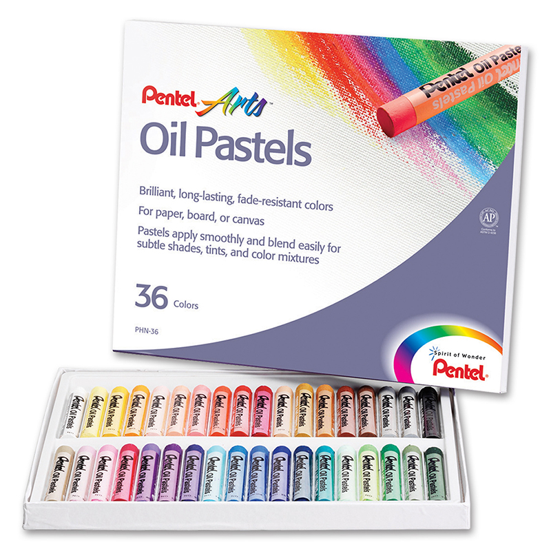 (6 Bx) Pentel Oil Pastels 36 Per Pk