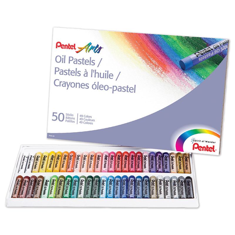 (3 Pk) Pentel Oil Pastels 50 Per Pk