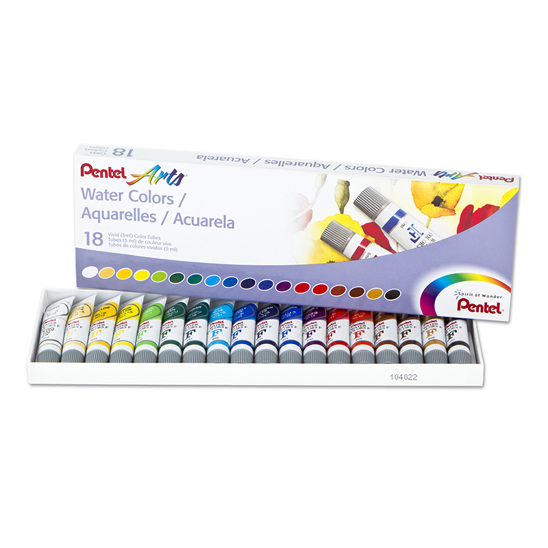 18 Color Pentel Arts Watercolor Set