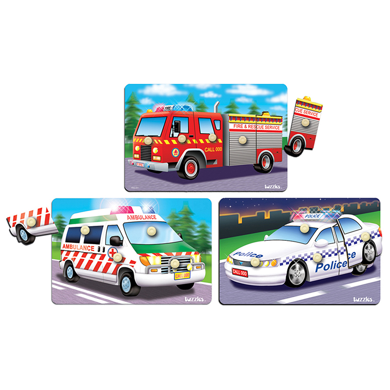 Emergency Response Vehicles 3/Set