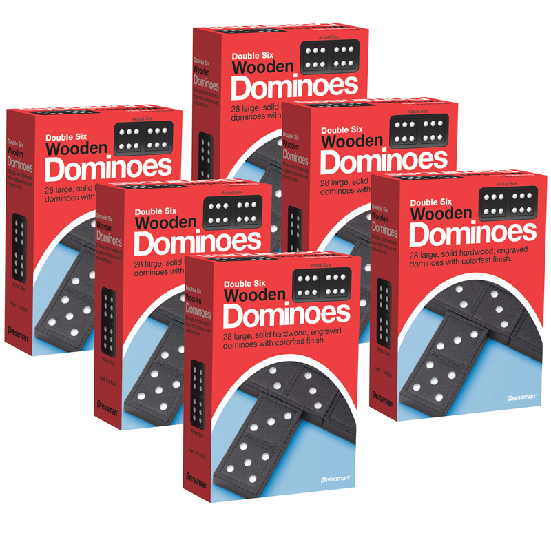 (6 Ea) Double Six Dominoes