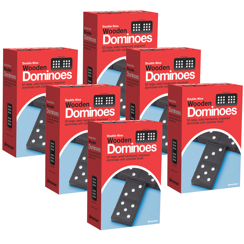 (6 Ea) Double Nine Dominoes