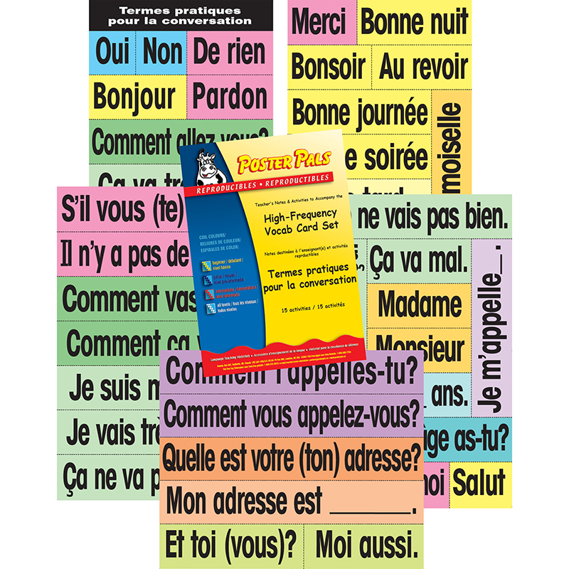 High-Freq Vocab Card Set French