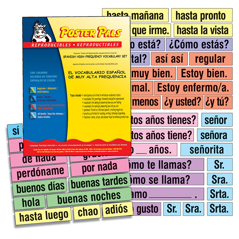 High-Freq Vocab Card Set Spanish