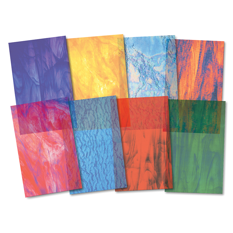 (3 Pk) Stained Glassine Paper