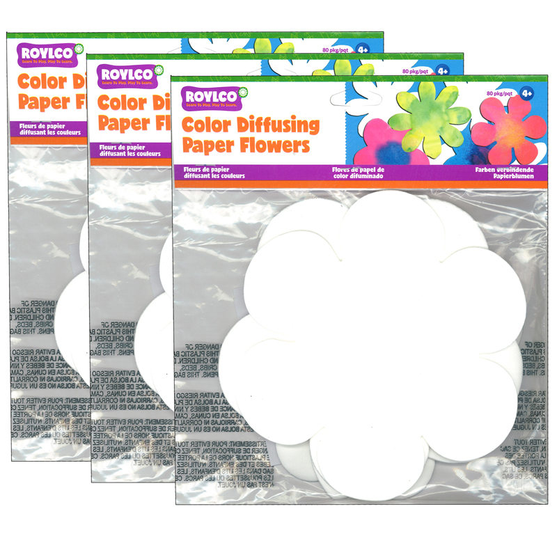 (3 Pk) Color Diffusing Flower