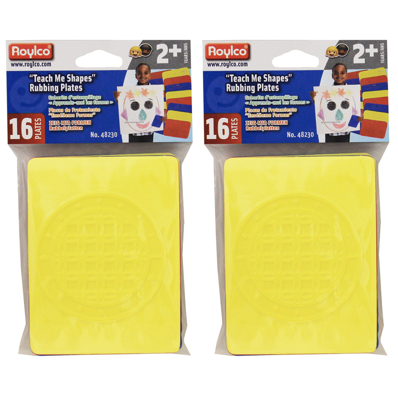 (2 Pk) Rubbing Plates Teach Me
