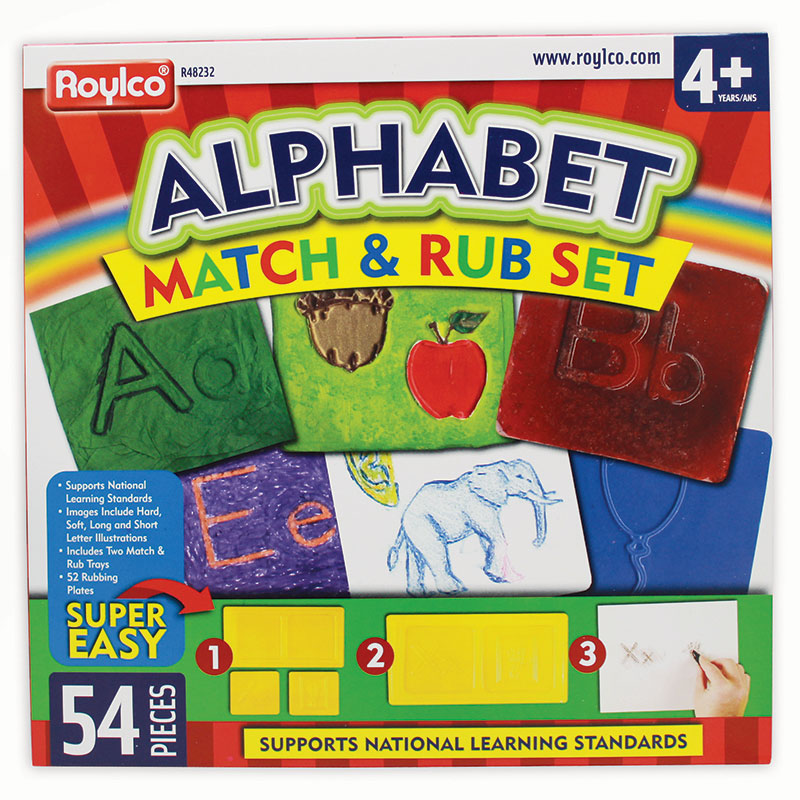 Alphabet Match & Rub Set