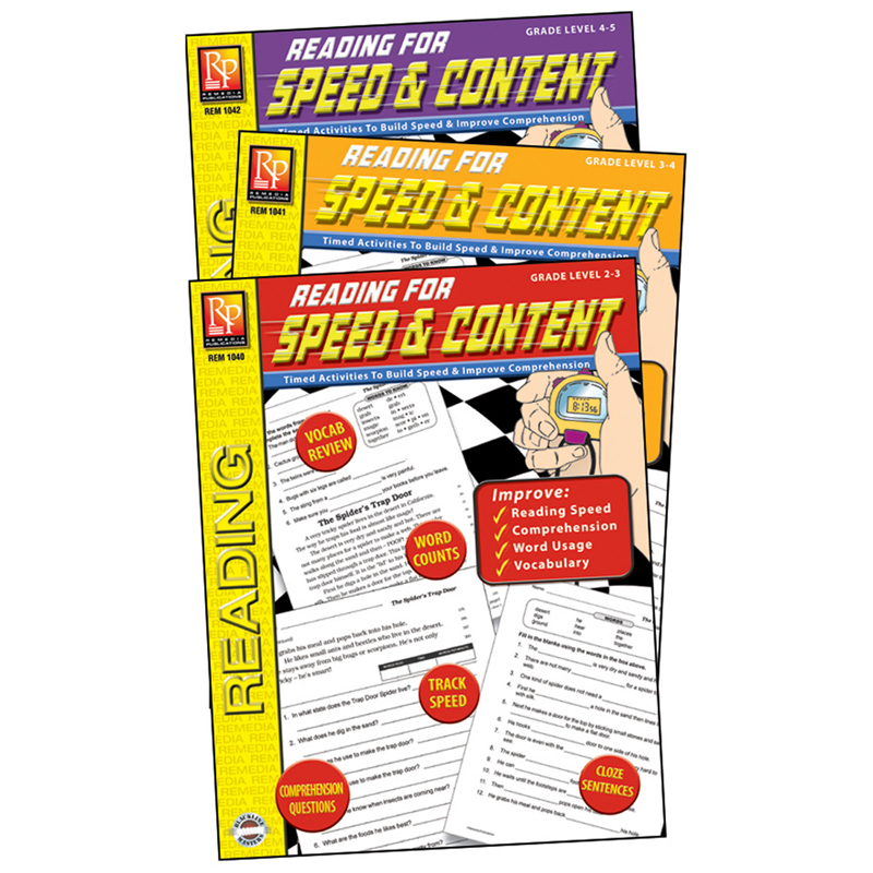 Reading For Speed & Content 3-Set