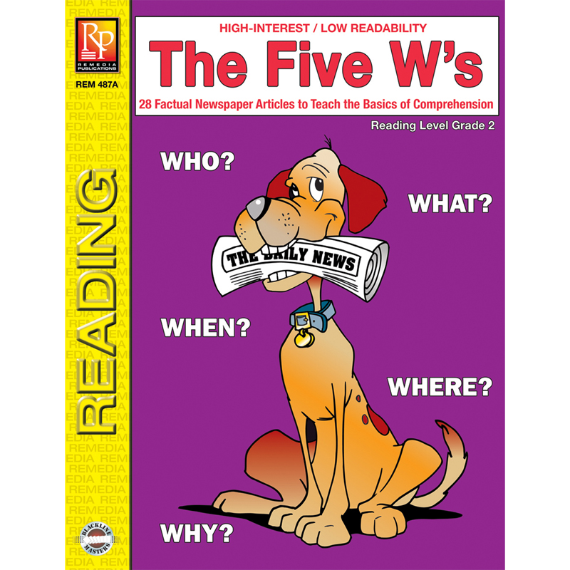 The 5 Ws 2nd Gr Reading Level