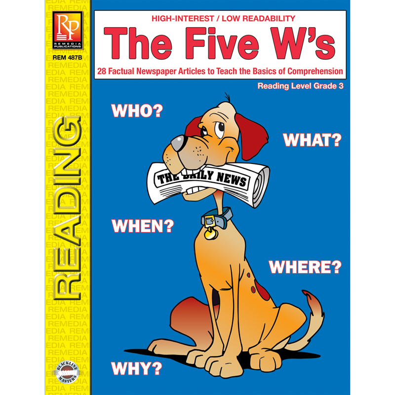 The 5 Ws 3rd Gr Reading Level