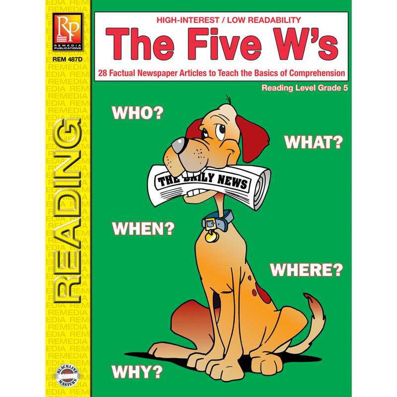 The 5 Ws 5th Gr Reading Level