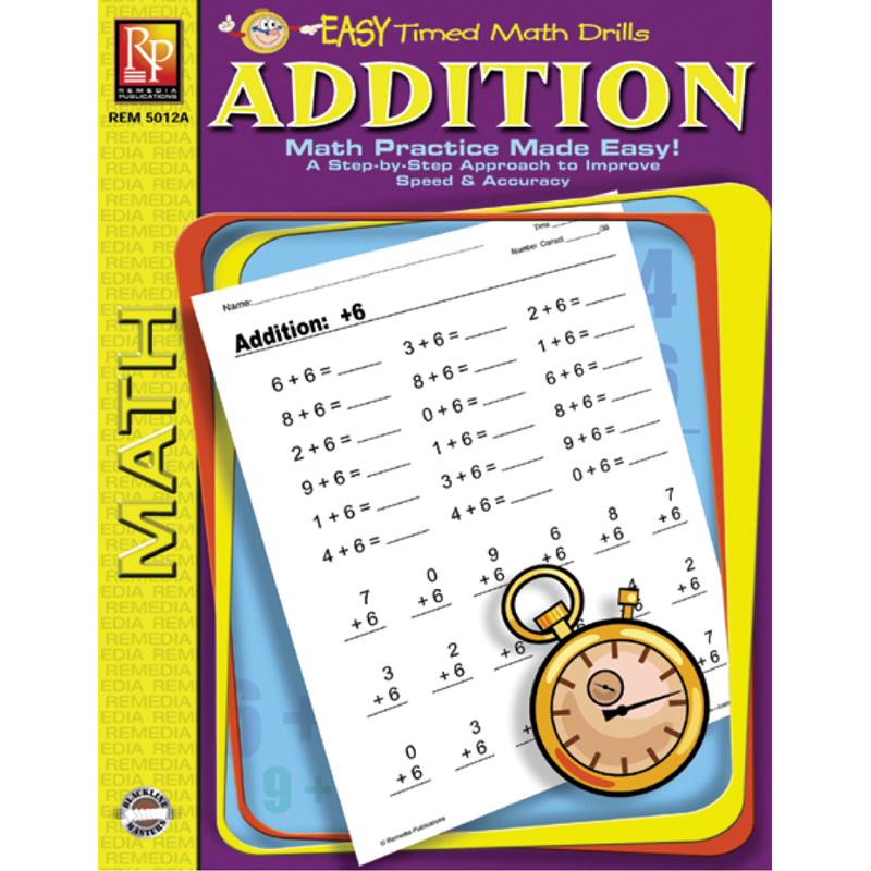 Easy Timed Math Drills Addition