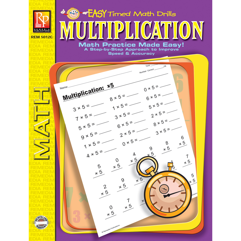 Multiplication Easy Timed Math