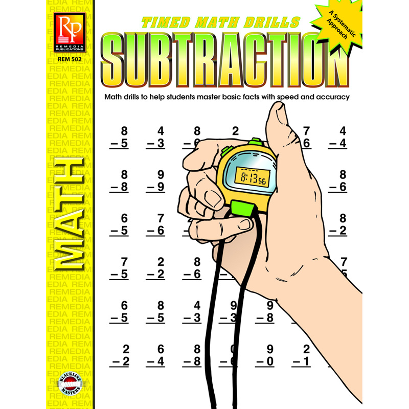 Timed Math Drills Subtraction