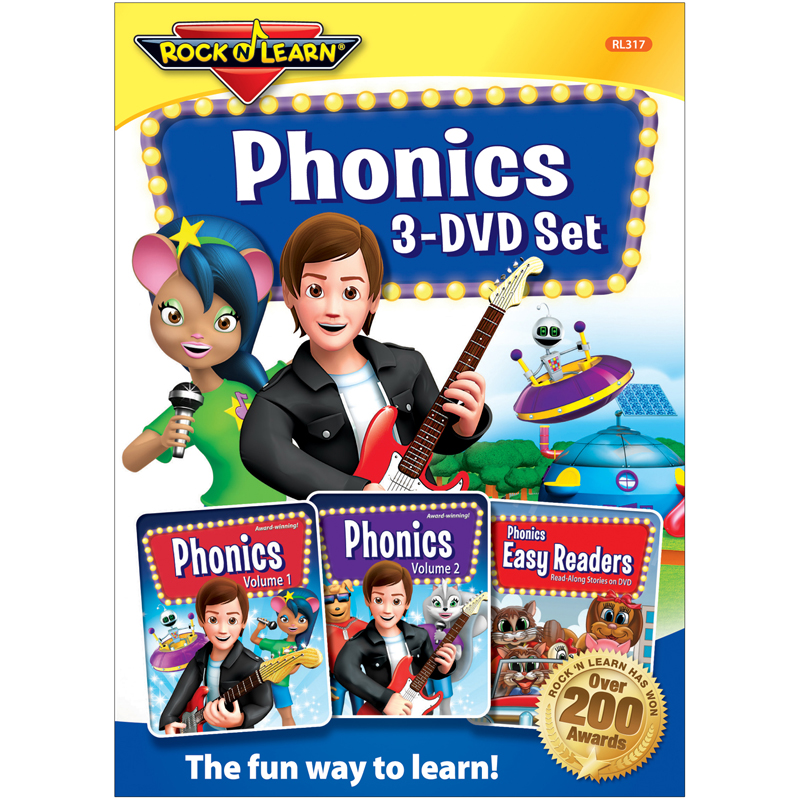 Rock N Learn Phonics 3 Dvd Set