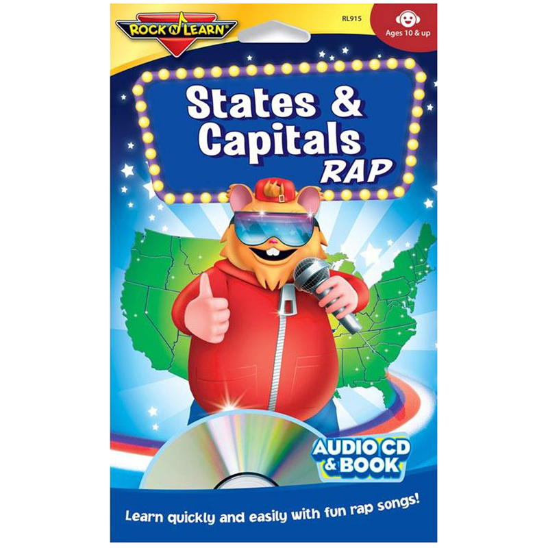 States & Capitals Rap Cd & Book
