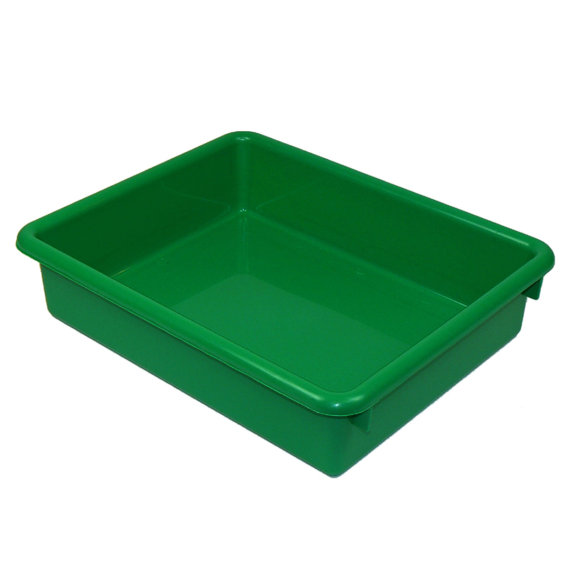 3in Green Stowaway Letter Tray