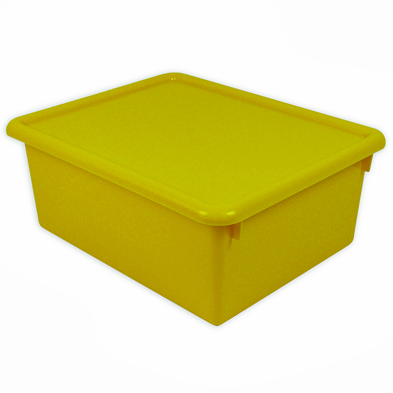Stowaway Yellow Letter Box With Lid