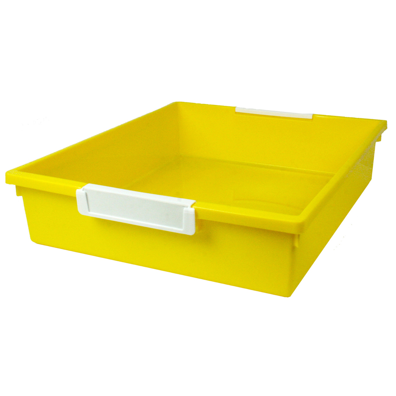 6qt Yellow Tattle Tray Wlabel Hold