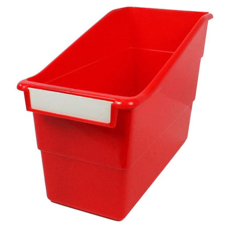 (6 Ea) Red Shelf File With Label