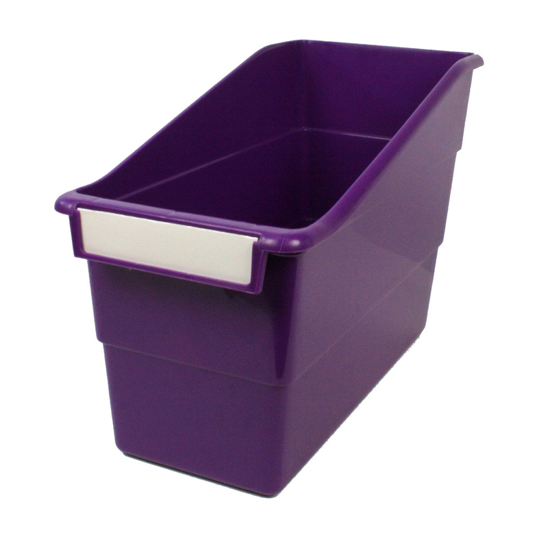 (6 Ea) Purple Shelf File With Label