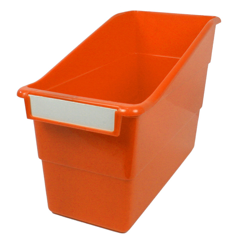 (6 Ea) Orange Shelf File With Label