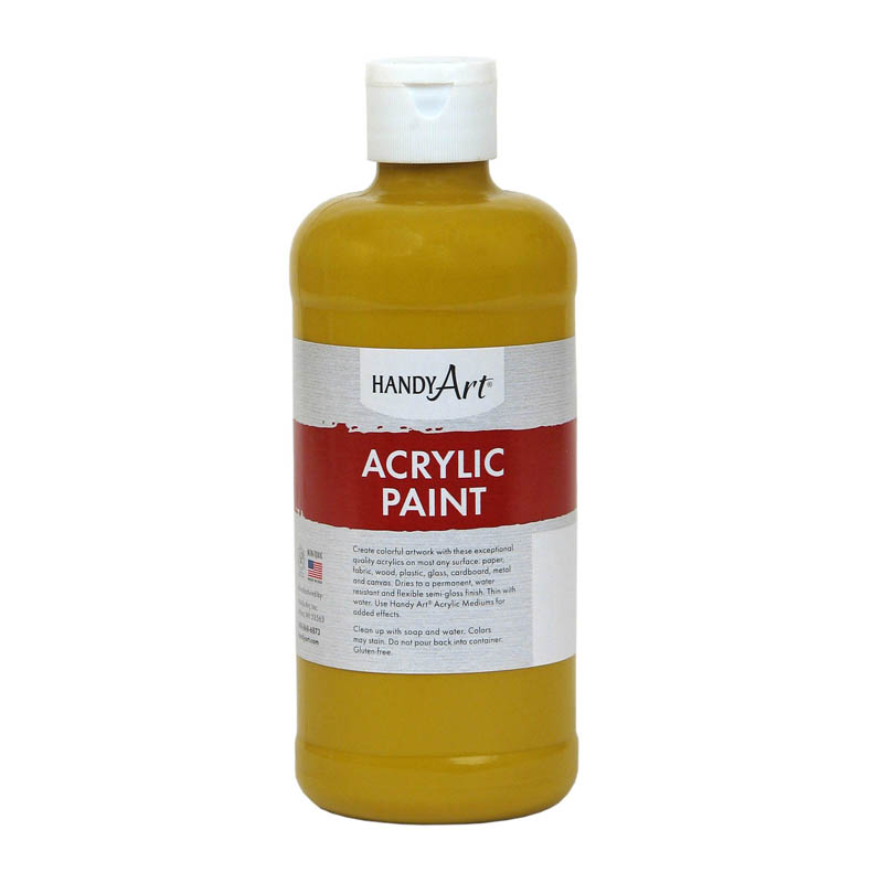 (3 Ea) Acrylic Paint 16 Oz Yellow