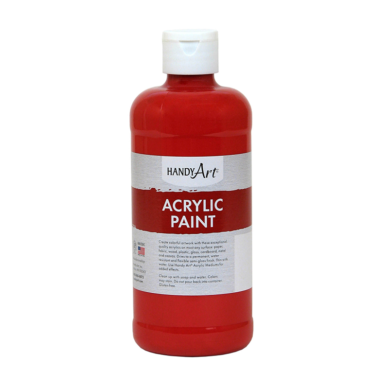 Acrylic Paint 16 Oz Vermilion
