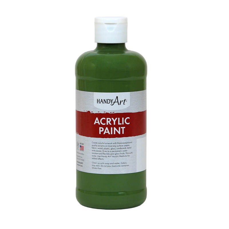 (3 Ea) Acrylic Paint 16 Oz Green